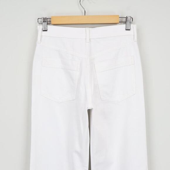 J.Crew Factory White Drapey Denim Trouser Size 24 NWT - Picture 5 of 7
